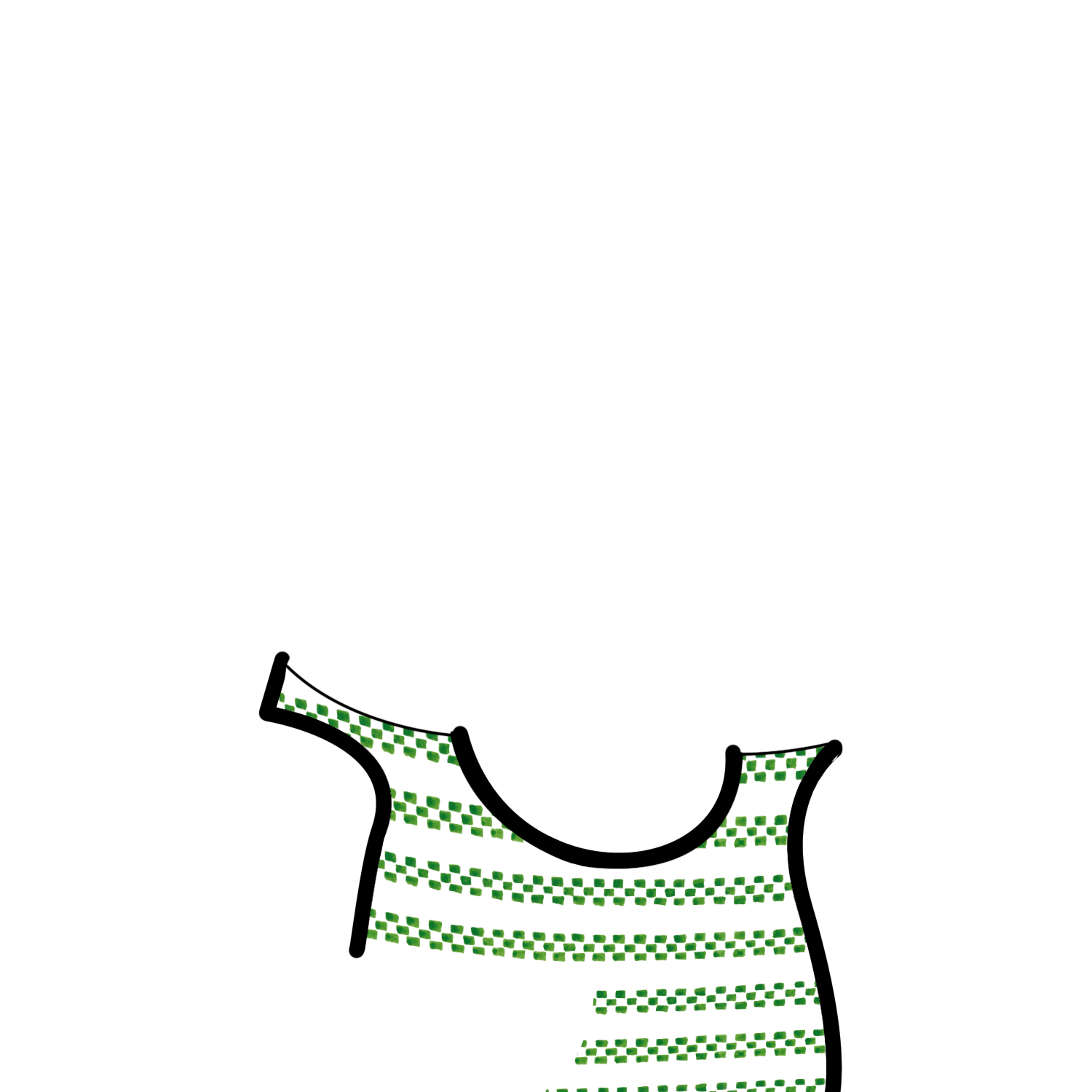 Green Squares Tank Top