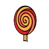 Orange Lollipop